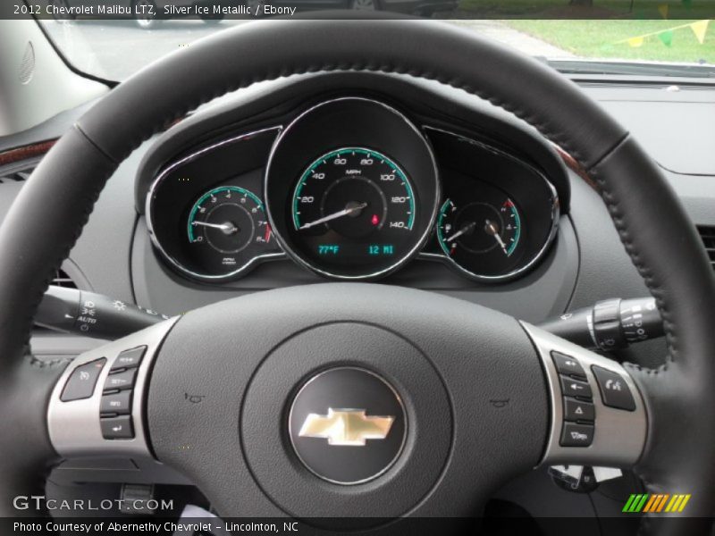 Silver Ice Metallic / Ebony 2012 Chevrolet Malibu LTZ