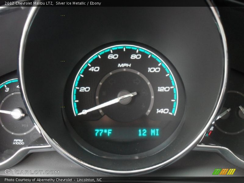 Silver Ice Metallic / Ebony 2012 Chevrolet Malibu LTZ