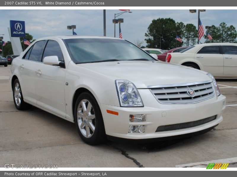 White Diamond / Cashmere/Cocoa 2007 Cadillac STS V6