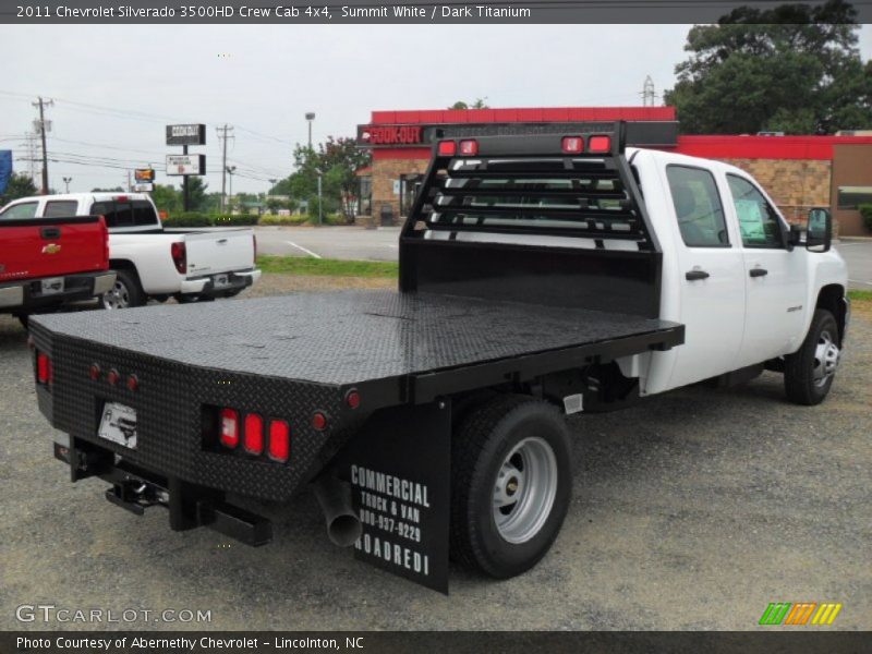 Summit White / Dark Titanium 2011 Chevrolet Silverado 3500HD Crew Cab 4x4