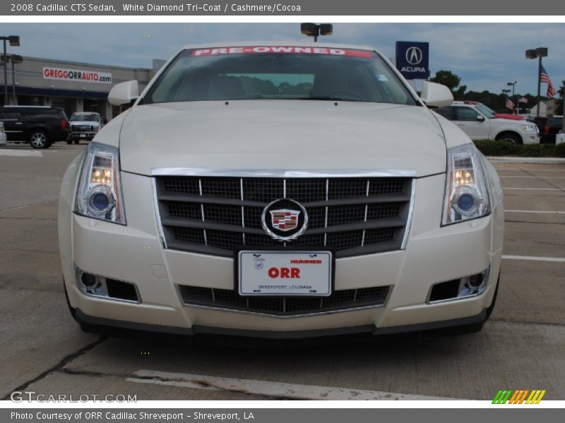 White Diamond Tri-Coat / Cashmere/Cocoa 2008 Cadillac CTS Sedan