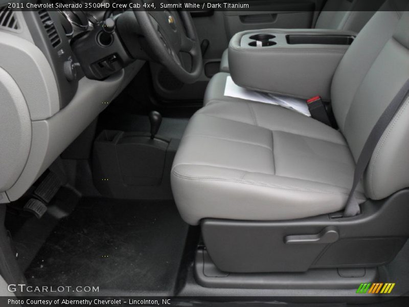 Summit White / Dark Titanium 2011 Chevrolet Silverado 3500HD Crew Cab 4x4