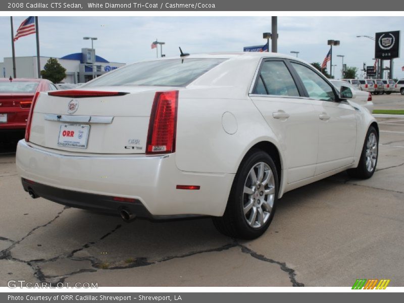 White Diamond Tri-Coat / Cashmere/Cocoa 2008 Cadillac CTS Sedan