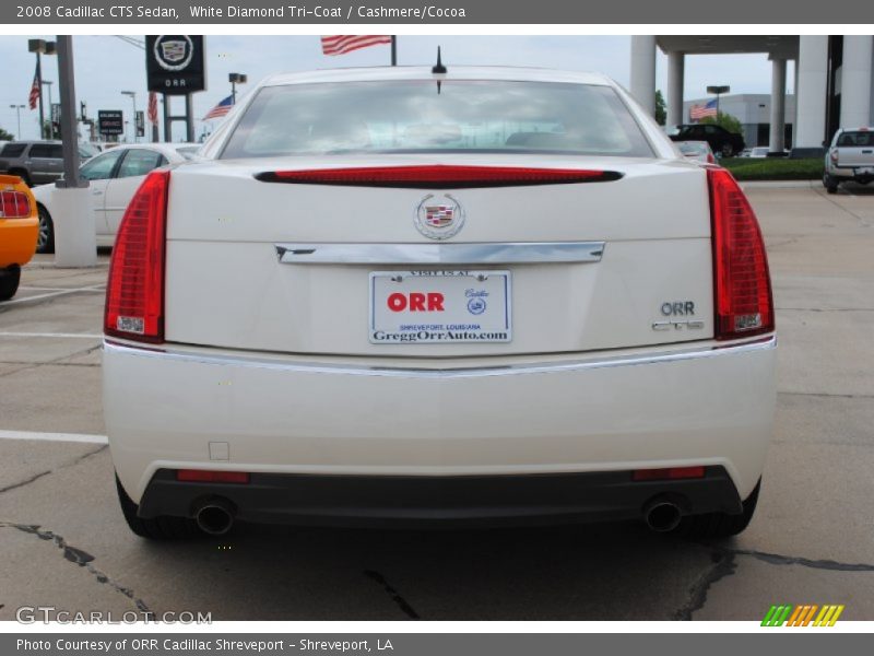 White Diamond Tri-Coat / Cashmere/Cocoa 2008 Cadillac CTS Sedan
