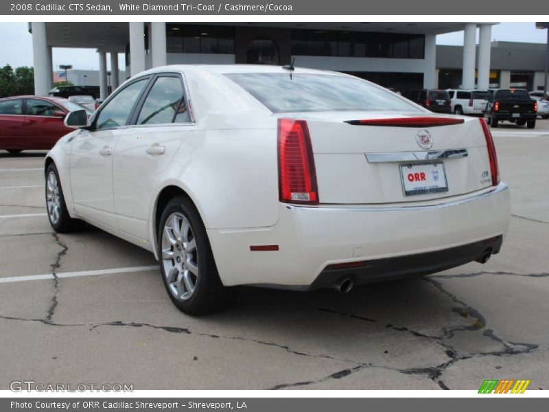 White Diamond Tri-Coat / Cashmere/Cocoa 2008 Cadillac CTS Sedan