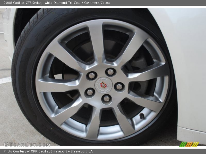 White Diamond Tri-Coat / Cashmere/Cocoa 2008 Cadillac CTS Sedan