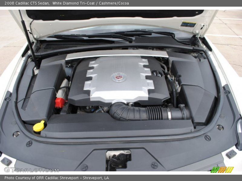 White Diamond Tri-Coat / Cashmere/Cocoa 2008 Cadillac CTS Sedan