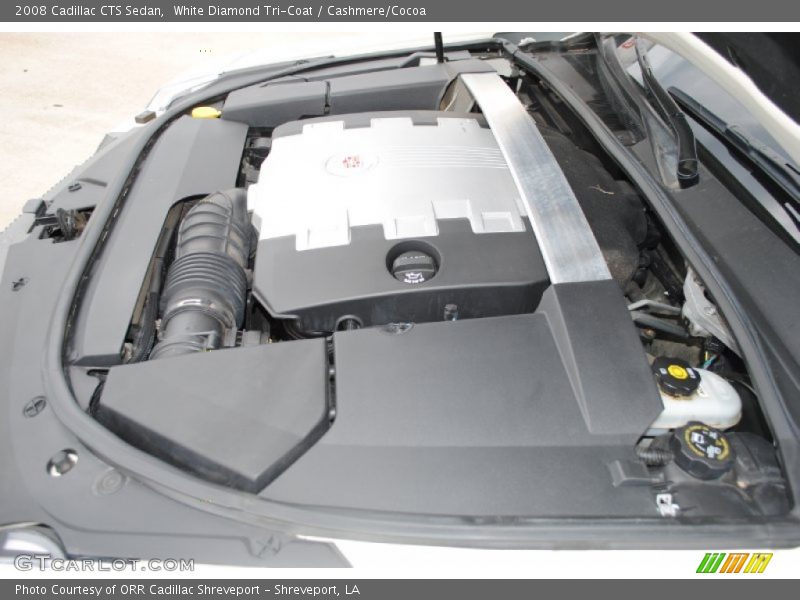 White Diamond Tri-Coat / Cashmere/Cocoa 2008 Cadillac CTS Sedan