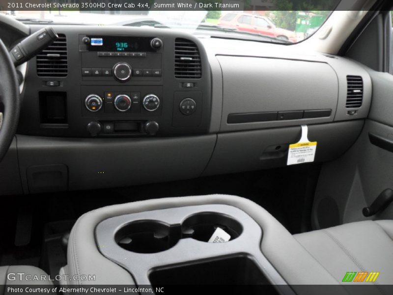 Summit White / Dark Titanium 2011 Chevrolet Silverado 3500HD Crew Cab 4x4