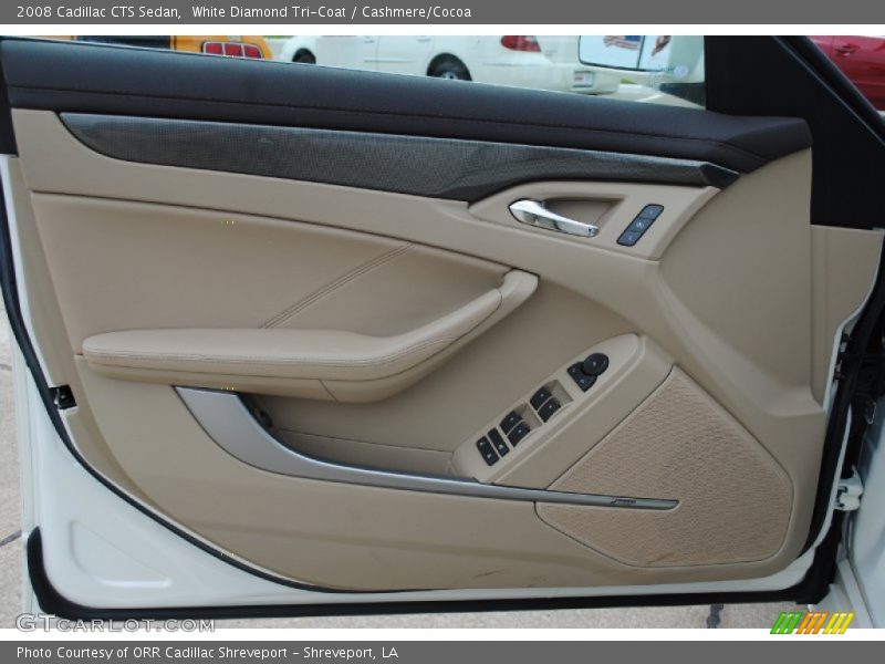 White Diamond Tri-Coat / Cashmere/Cocoa 2008 Cadillac CTS Sedan