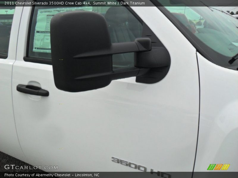 Summit White / Dark Titanium 2011 Chevrolet Silverado 3500HD Crew Cab 4x4