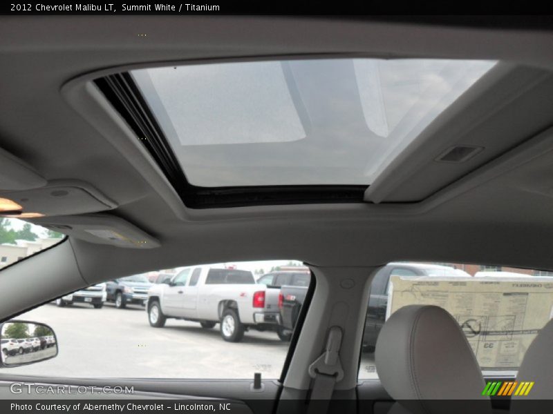 Summit White / Titanium 2012 Chevrolet Malibu LT