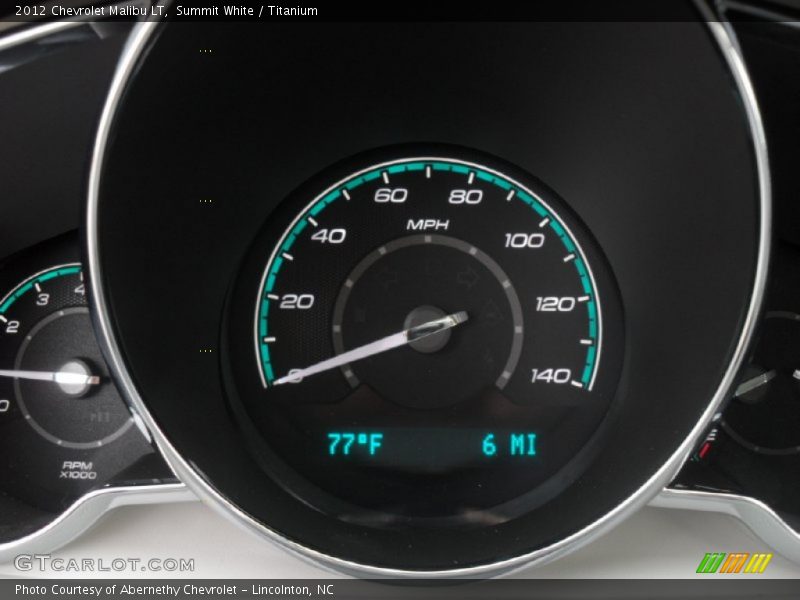 Summit White / Titanium 2012 Chevrolet Malibu LT