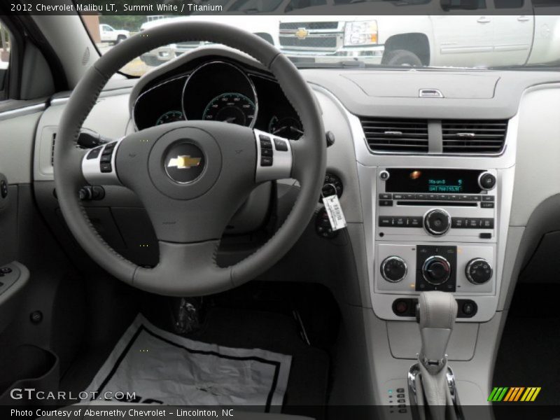 Summit White / Titanium 2012 Chevrolet Malibu LT