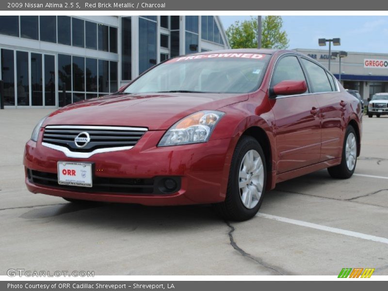 Red Brick Metallic / Charcoal 2009 Nissan Altima 2.5 S