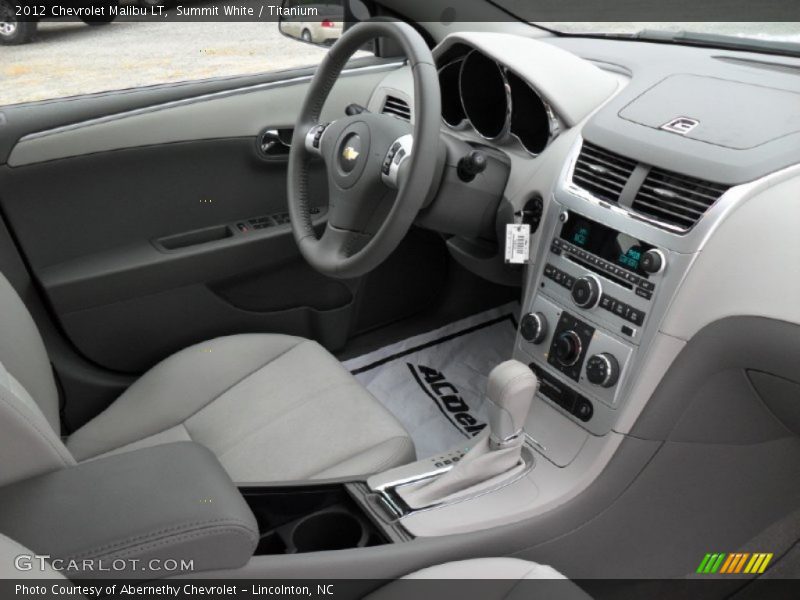 Summit White / Titanium 2012 Chevrolet Malibu LT