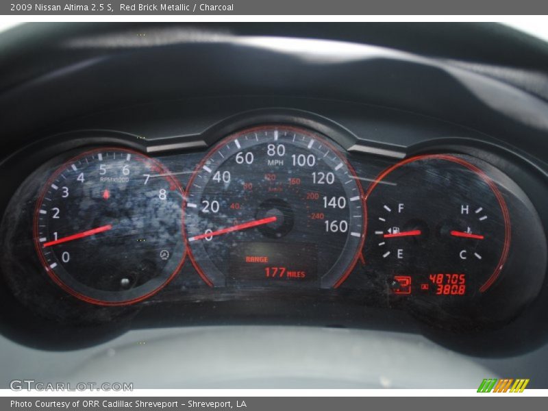 Red Brick Metallic / Charcoal 2009 Nissan Altima 2.5 S