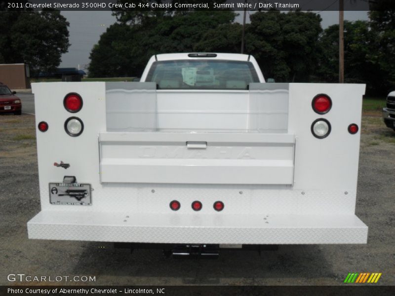 Summit White / Dark Titanium 2011 Chevrolet Silverado 3500HD Crew Cab 4x4 Chassis Commercial