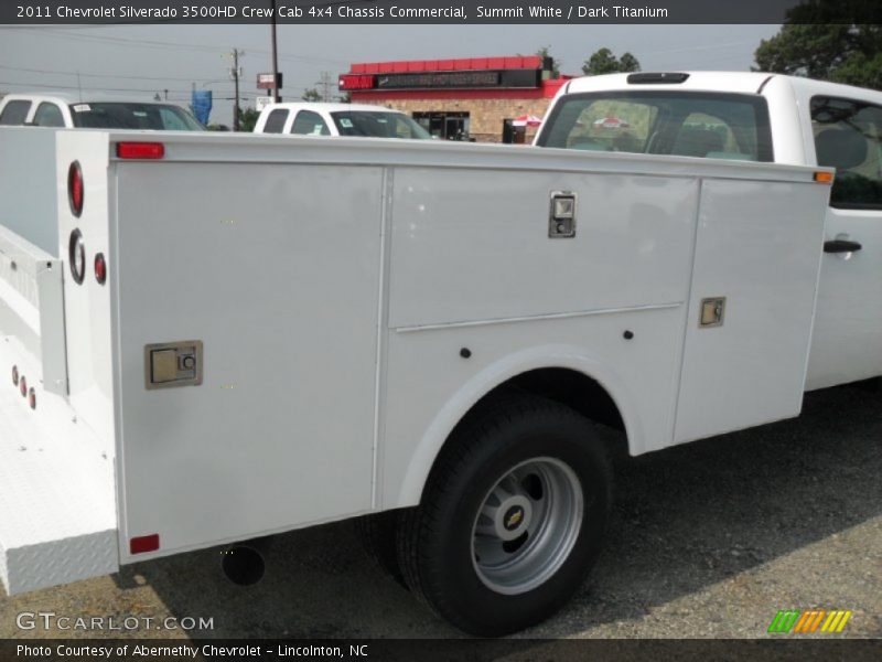 Summit White / Dark Titanium 2011 Chevrolet Silverado 3500HD Crew Cab 4x4 Chassis Commercial