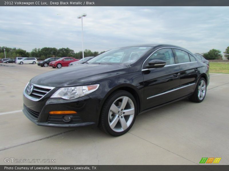 Deep Black Metallic / Black 2012 Volkswagen CC Lux