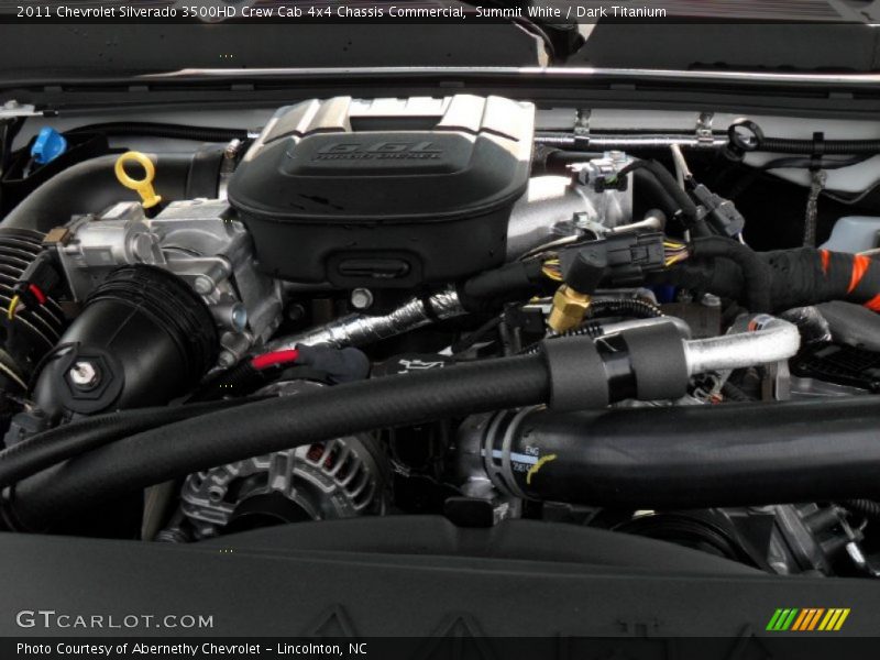 Summit White / Dark Titanium 2011 Chevrolet Silverado 3500HD Crew Cab 4x4 Chassis Commercial