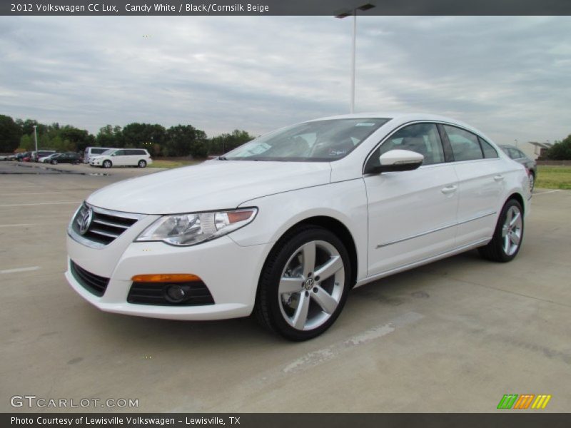 Candy White / Black/Cornsilk Beige 2012 Volkswagen CC Lux