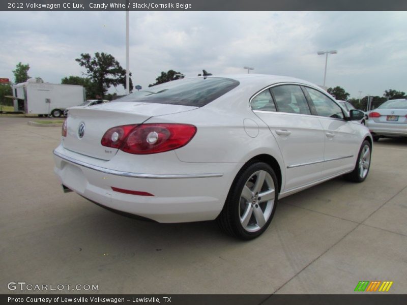Candy White / Black/Cornsilk Beige 2012 Volkswagen CC Lux