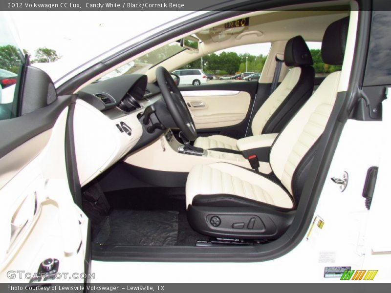 Candy White / Black/Cornsilk Beige 2012 Volkswagen CC Lux