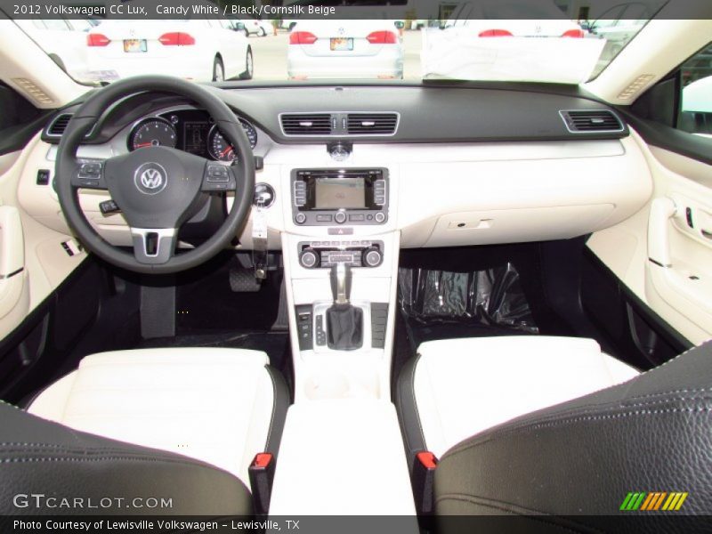 Candy White / Black/Cornsilk Beige 2012 Volkswagen CC Lux