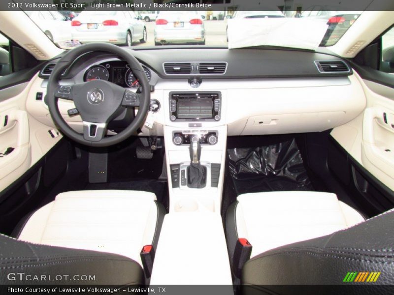 Light Brown Metallic / Black/Cornsilk Beige 2012 Volkswagen CC Sport