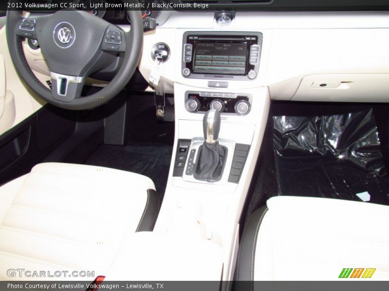 Light Brown Metallic / Black/Cornsilk Beige 2012 Volkswagen CC Sport