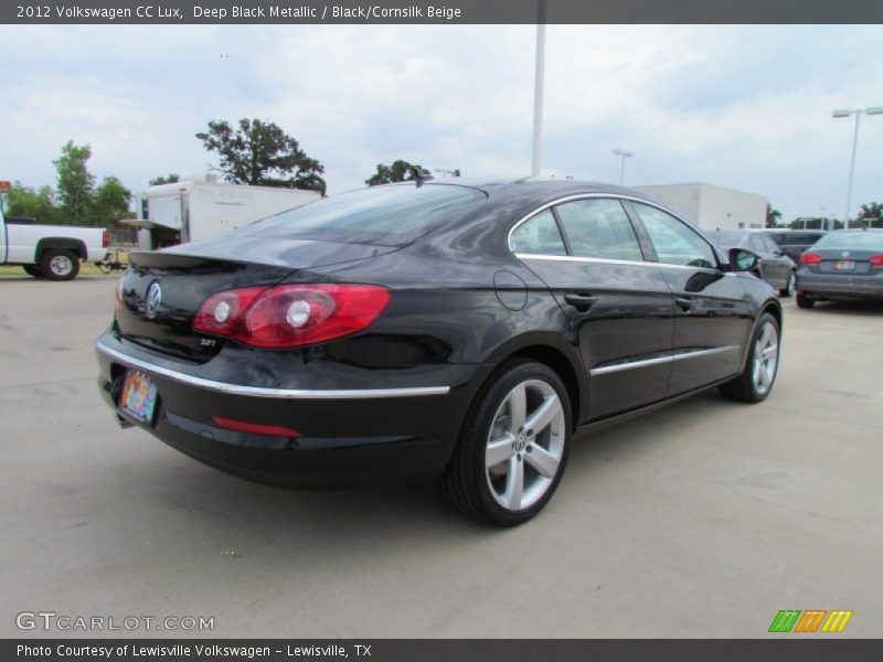 Deep Black Metallic / Black/Cornsilk Beige 2012 Volkswagen CC Lux