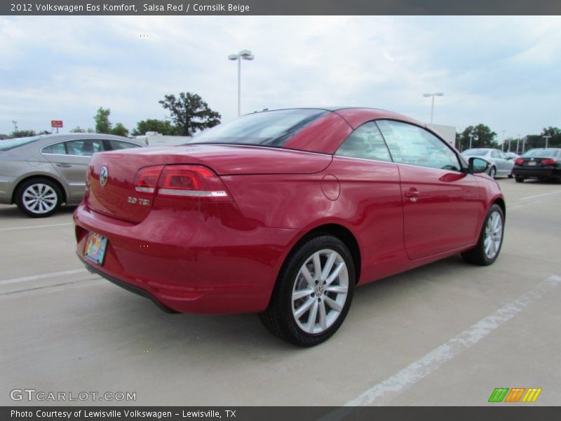 Salsa Red / Cornsilk Beige 2012 Volkswagen Eos Komfort