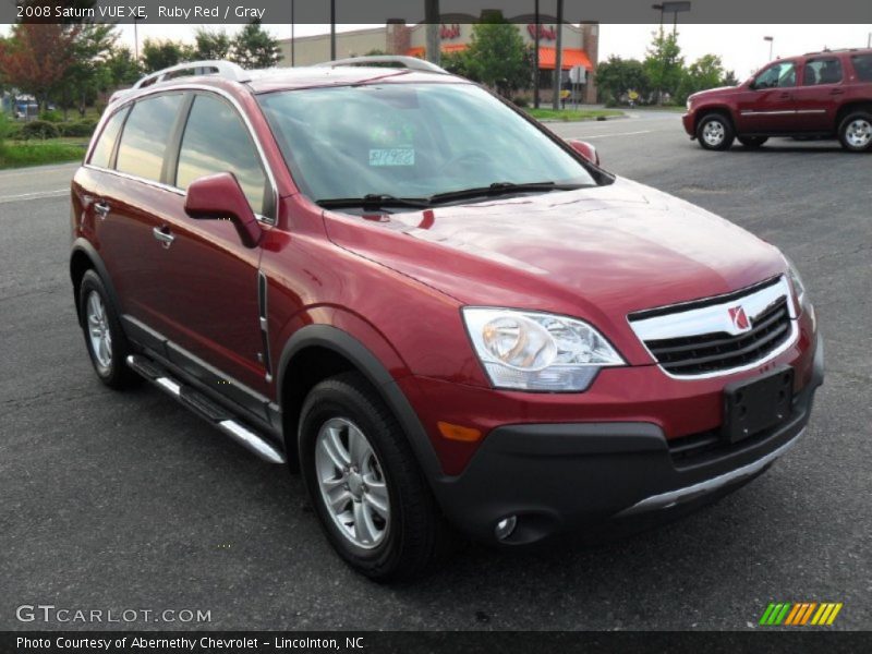 Ruby Red / Gray 2008 Saturn VUE XE