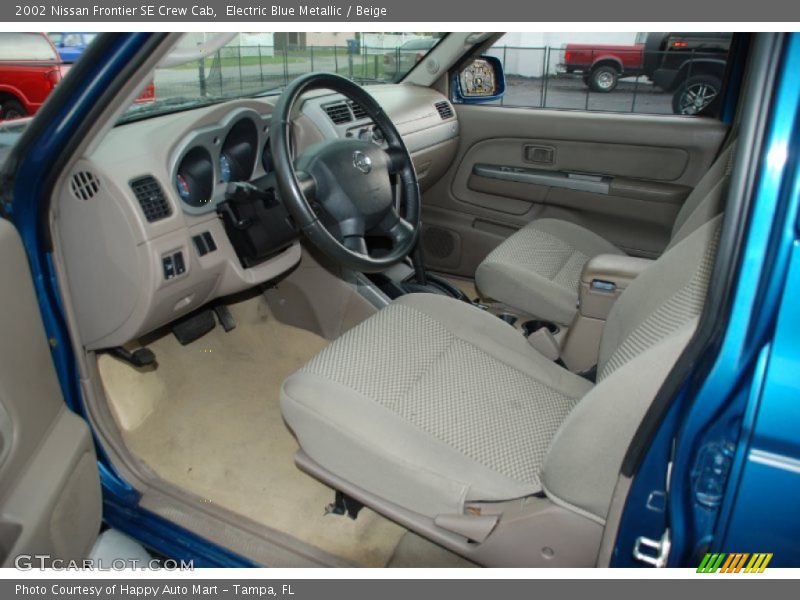  2002 Frontier SE Crew Cab Beige Interior
