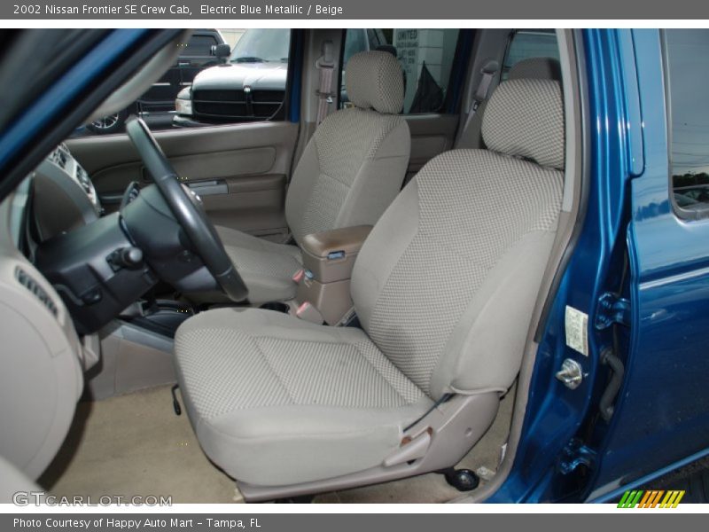  2002 Frontier SE Crew Cab Beige Interior