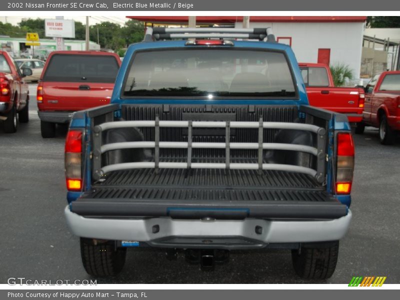 Electric Blue Metallic / Beige 2002 Nissan Frontier SE Crew Cab