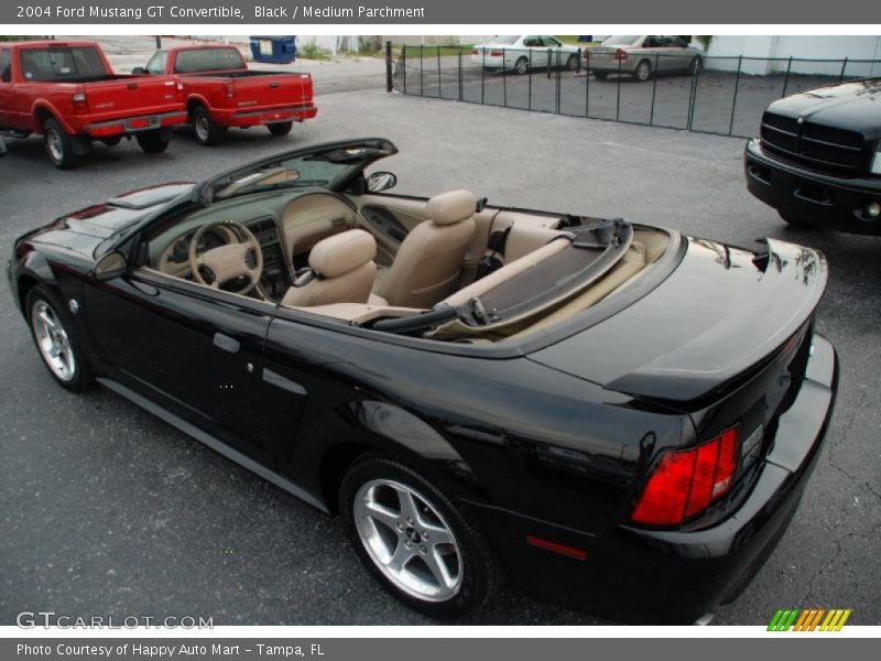 Black / Medium Parchment 2004 Ford Mustang GT Convertible