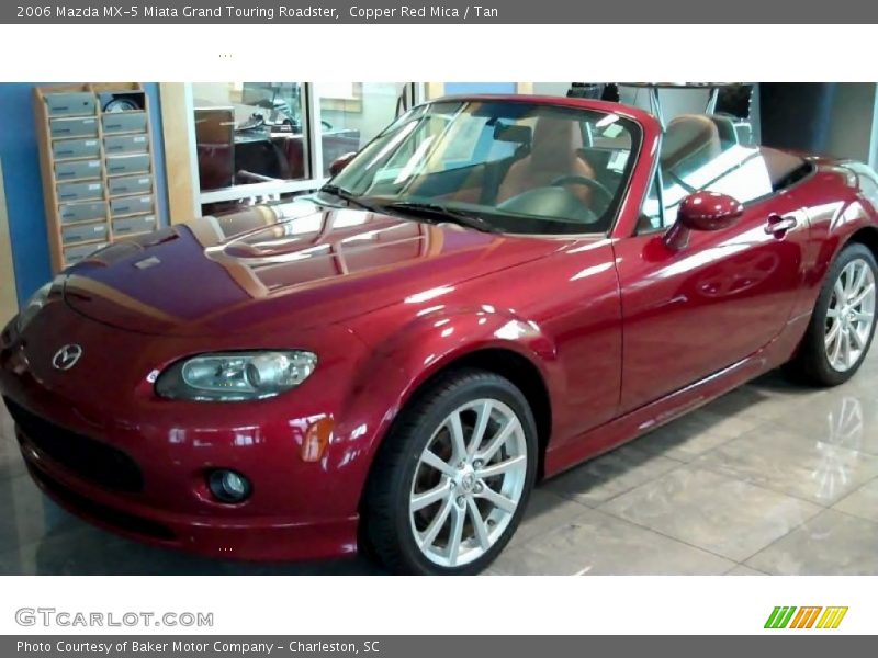 Copper Red Mica / Tan 2006 Mazda MX-5 Miata Grand Touring Roadster
