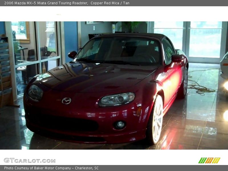 Copper Red Mica / Tan 2006 Mazda MX-5 Miata Grand Touring Roadster