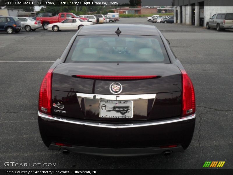 Black Cherry / Light Titanium/Ebony 2010 Cadillac CTS 3.0 Sedan