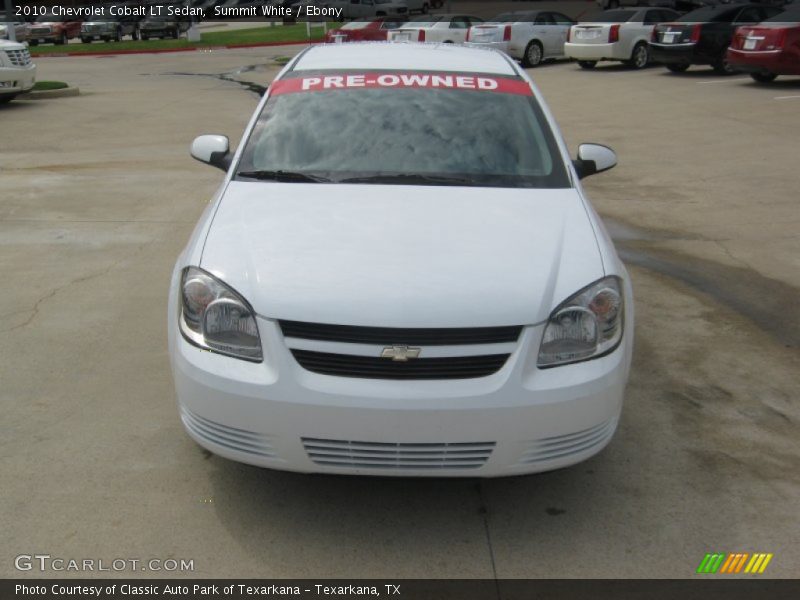 Summit White / Ebony 2010 Chevrolet Cobalt LT Sedan