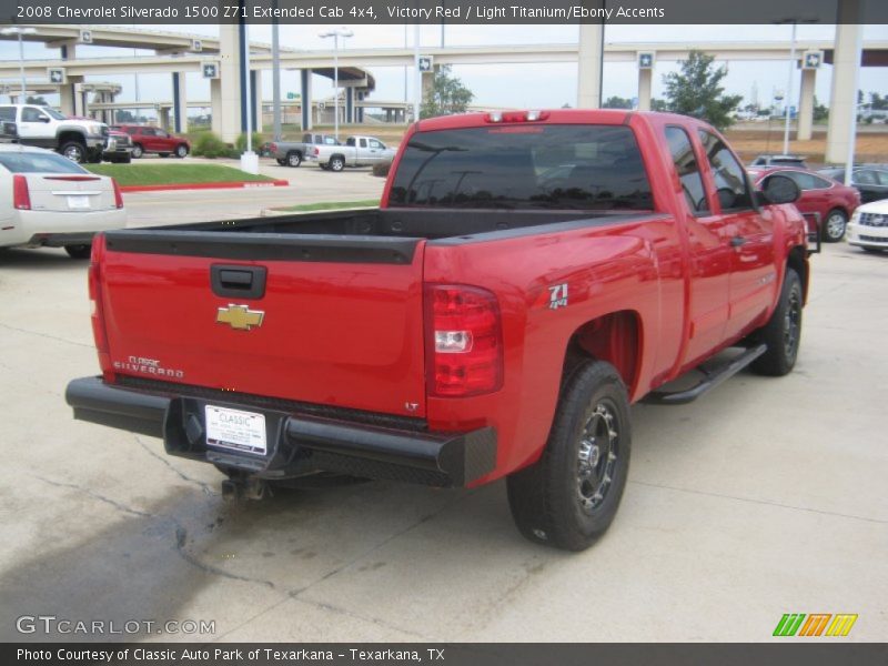 Victory Red / Light Titanium/Ebony Accents 2008 Chevrolet Silverado 1500 Z71 Extended Cab 4x4