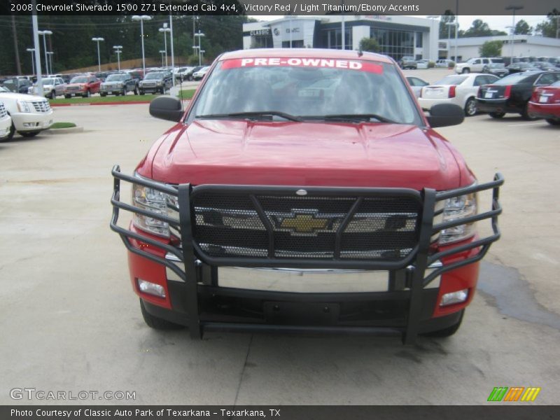 Victory Red / Light Titanium/Ebony Accents 2008 Chevrolet Silverado 1500 Z71 Extended Cab 4x4