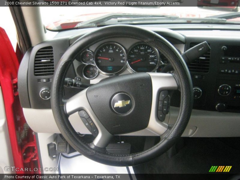 Victory Red / Light Titanium/Ebony Accents 2008 Chevrolet Silverado 1500 Z71 Extended Cab 4x4