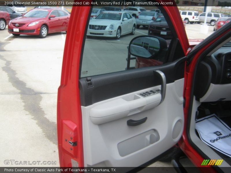 Victory Red / Light Titanium/Ebony Accents 2008 Chevrolet Silverado 1500 Z71 Extended Cab 4x4