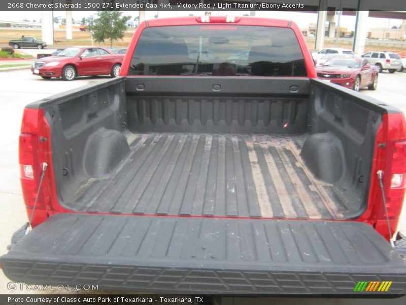 Victory Red / Light Titanium/Ebony Accents 2008 Chevrolet Silverado 1500 Z71 Extended Cab 4x4