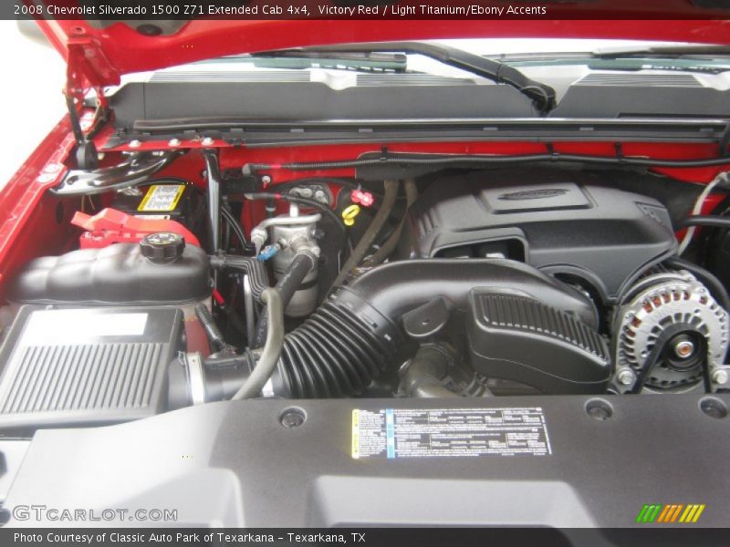 Victory Red / Light Titanium/Ebony Accents 2008 Chevrolet Silverado 1500 Z71 Extended Cab 4x4