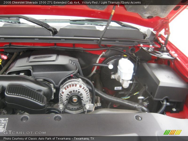 Victory Red / Light Titanium/Ebony Accents 2008 Chevrolet Silverado 1500 Z71 Extended Cab 4x4