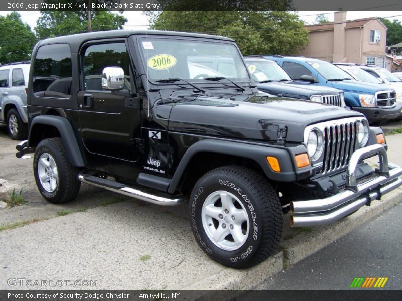 Black / Dark Slate Gray 2006 Jeep Wrangler X 4x4